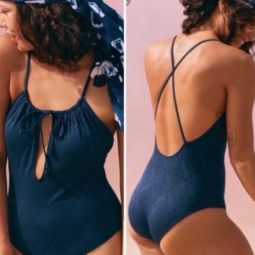 Aerie eyelet lace one piece swimsuit